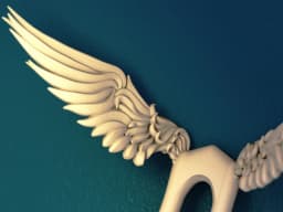 گیره مو کانزاشی مدل بال فرشته (Angel Wings) | اکسسوری موی خاص و فانتزی – تصویر 2