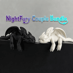 پک دوتایی رفیق مانیتوری (Monitor Buddy) طرح Toothless (خشم شب Night Fury) – تصویر 1