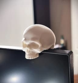فیگور مانیتوری مدل جمجمه Skull | اکسسوری دارک و خفن میز گیمینگ – تصویر 3