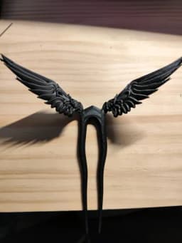 گیره مو کانزاشی مدل بال فرشته (Angel Wings) | اکسسوری موی خاص و فانتزی – تصویر 6