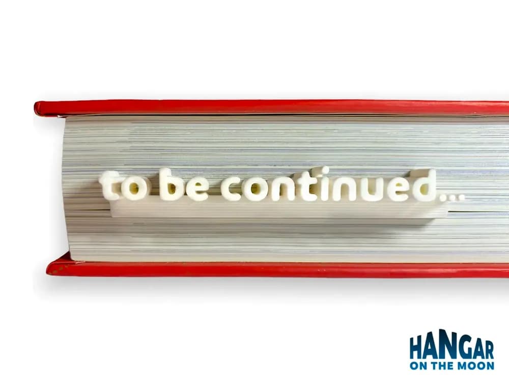 بوکمارک سه‌بعدی To Be Continued… | نشانگر کتاب فانتزی و خاص برای کتاب‌دوست‌ها