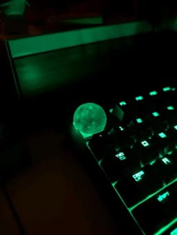 کلید کیبورد فانتزی/گیمینگ طرح کره ماه (Moon Keycap) - کی‌کپ طرح ماه سه بعدی – تصویر 5