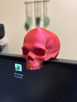 فیگور مانیتوری مدل جمجمه Skull | اکسسوری دارک و خفن میز گیمینگ – تصویر 5