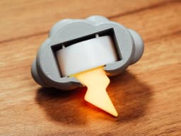 چراغ خواب مغناطیسی طرح ابر و صاعقه | Stormy Cloud Night Light ⚡️☁️ – تصویر 10