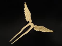 گیره مو کانزاشی مدل بال فرشته (Angel Wings) | اکسسوری موی خاص و فانتزی – تصویر 4