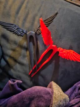 گیره مو کانزاشی مدل بال فرشته (Angel Wings) | اکسسوری موی خاص و فانتزی – تصویر 9