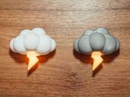 چراغ خواب مغناطیسی طرح ابر و صاعقه | Stormy Cloud Night Light ⚡️☁️ – تصویر 7